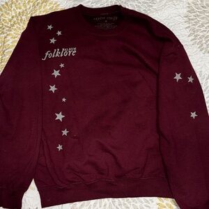 Taylor Swift Folklore Maroon Sweater